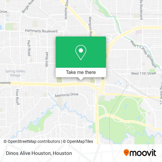 Dinos Alive Houston map
