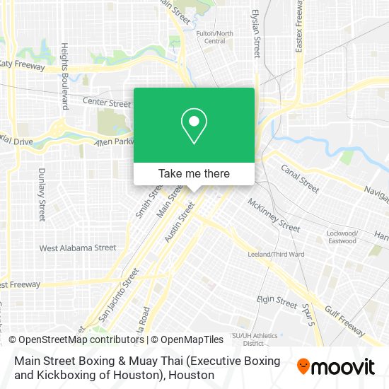 Main Street Boxing & Muay Thai (Executive Boxing and Kickboxing of Houston) map