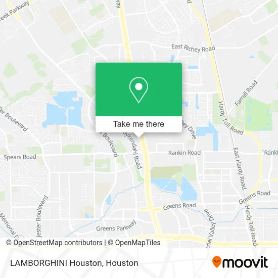 LAMBORGHINI Houston map
