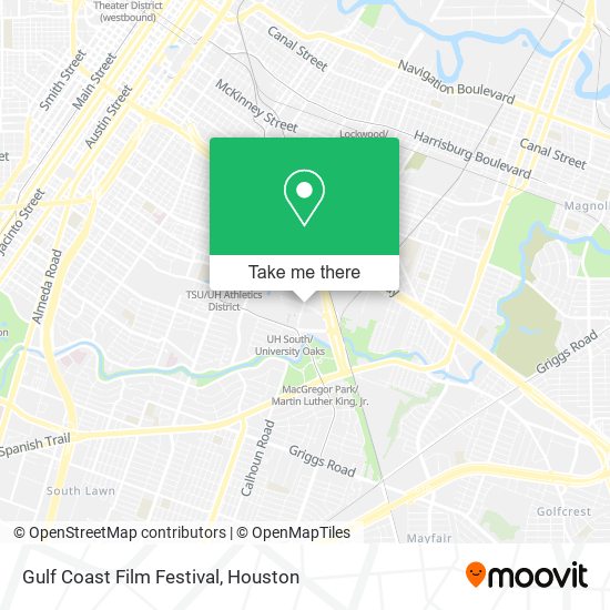 Mapa de Gulf Coast Film Festival