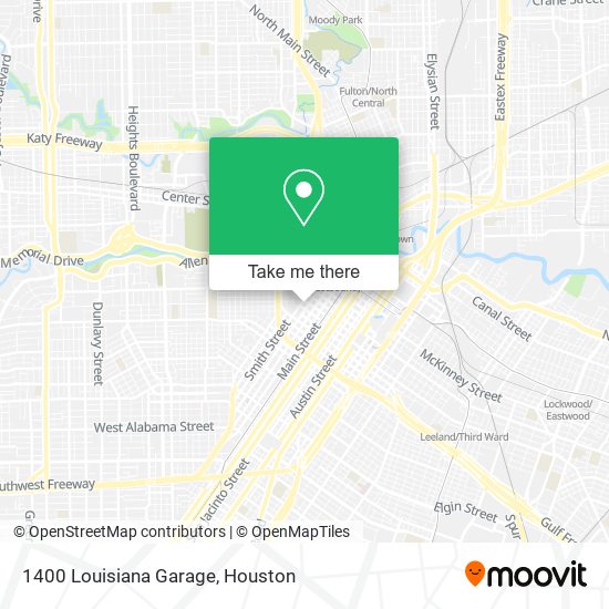 1400 Louisiana Garage map