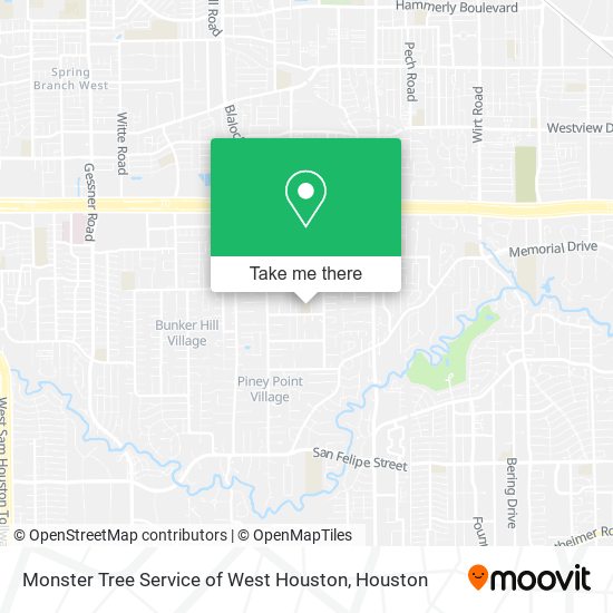 Monster Tree Service of West Houston map