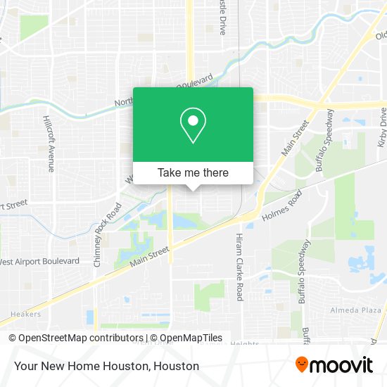 Your New Home Houston map