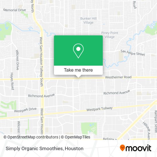 Simply Organic Smoothies map