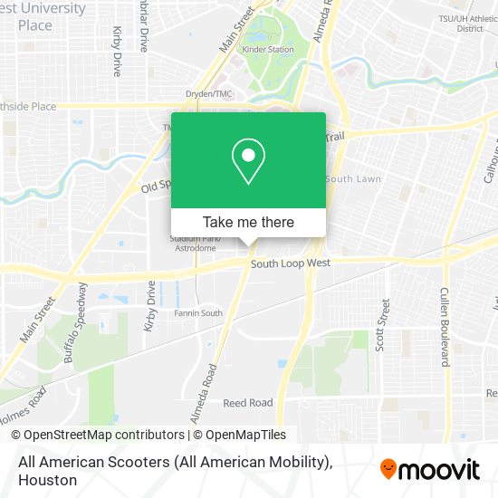 Mapa de All American Scooters (All American Mobility)