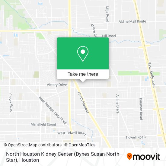 North Houston Kidney Center (Dynes Susan-North Star) map