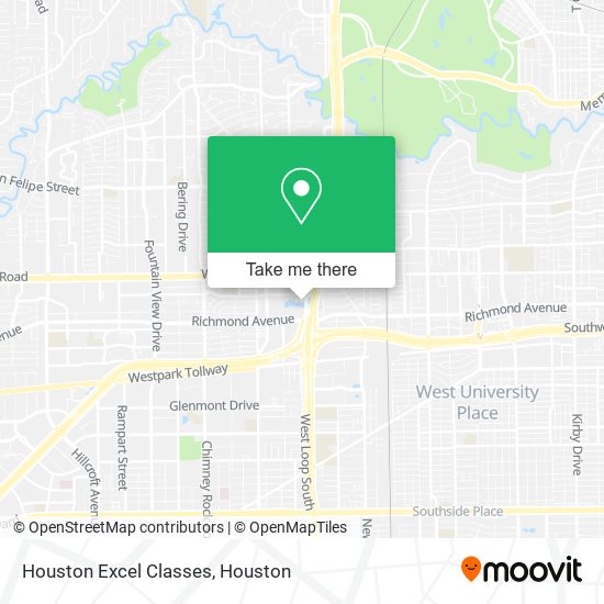 Mapa de Houston Excel Classes