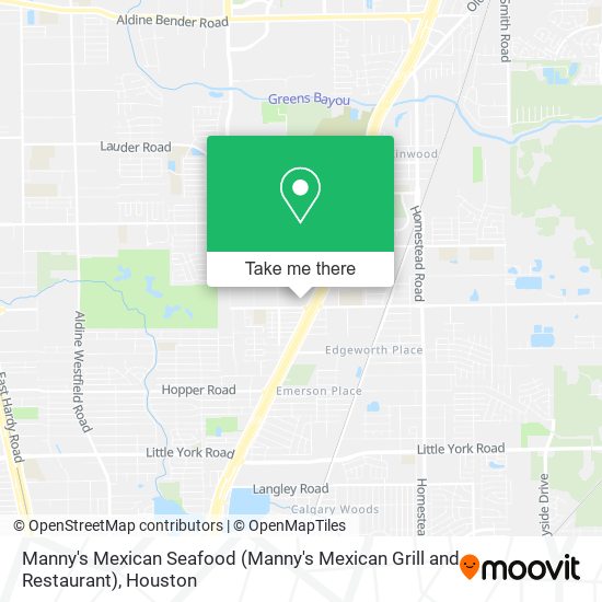 Mapa de Manny's Mexican Seafood (Manny's Mexican Grill and Restaurant)