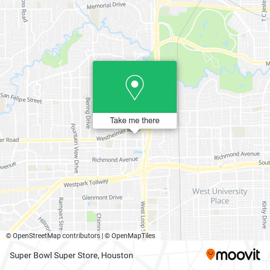 Mapa de Super Bowl Super Store