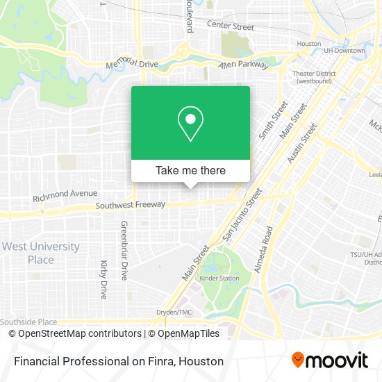 Mapa de Financial Professional on Finra