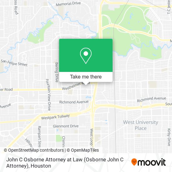 John C Osborne Attorney at Law (Osborne John C Attorney) map