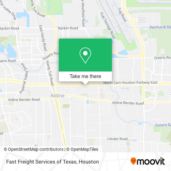 Fast Freight Services of Texas map