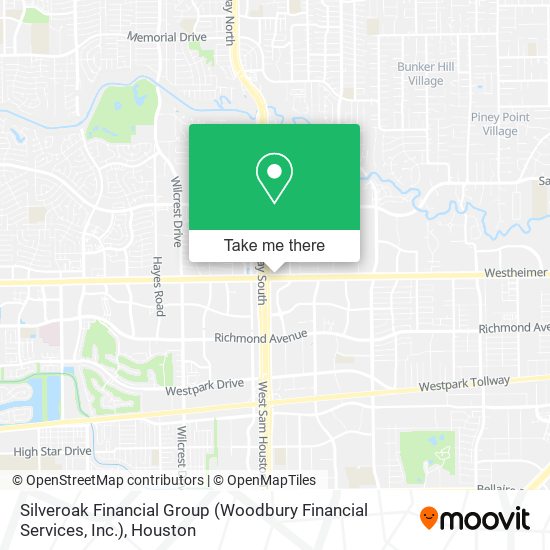 Mapa de Silveroak Financial Group (Woodbury Financial Services, Inc.)