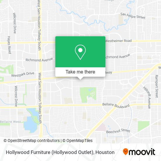 Mapa de Hollywood Furniture (Hollywood Outlet)