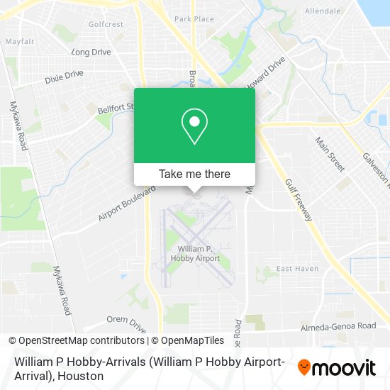 Mapa de William P Hobby-Arrivals (William P Hobby Airport-Arrival)
