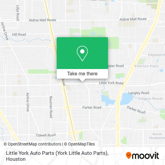 Little York Auto Parts map