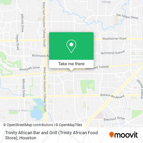 Mapa de Trinity African Bar and Grill (Trinity African Food Store)