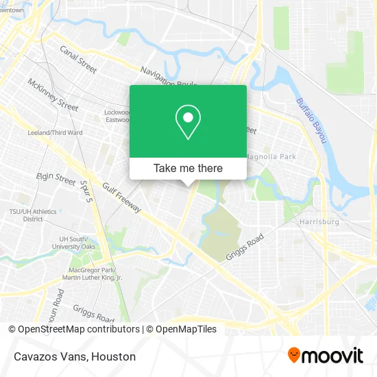 Mapa de Cavazos Vans