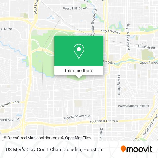 US Men's Clay Court Championship map