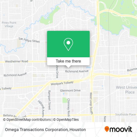 Mapa de Omega Transactions Corporation