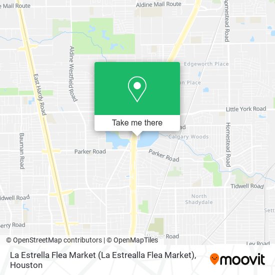 La Estrella Flea Market map