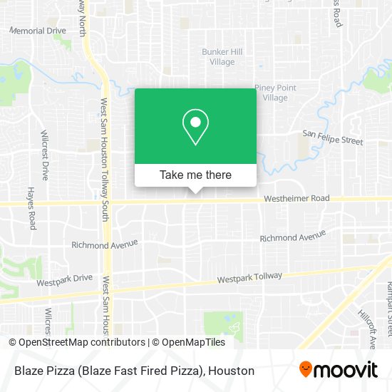 Blaze Pizza (Blaze Fast Fired Pizza) map
