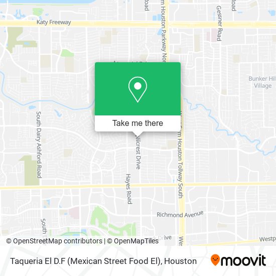Taqueria El D.F (Mexican Street Food El) map