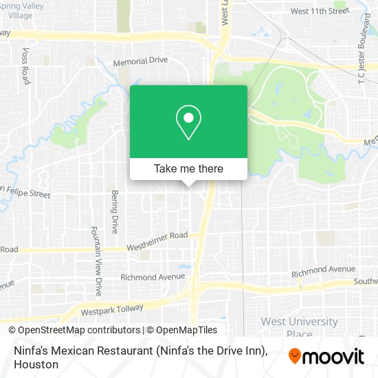 Ninfa's Mexican Restaurant (Ninfa's the Drive Inn) map