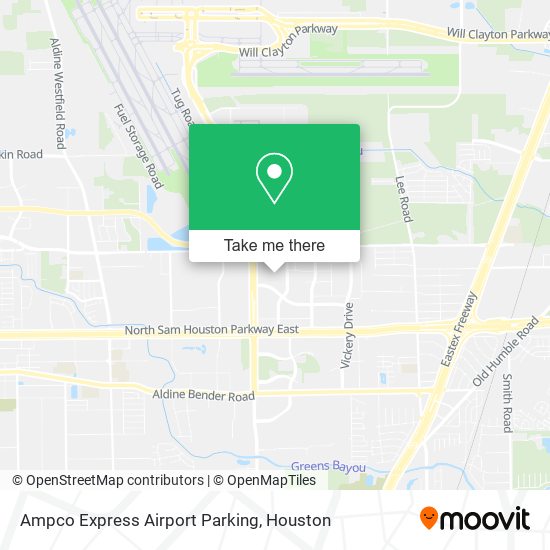 Mapa de Ampco Express Airport Parking