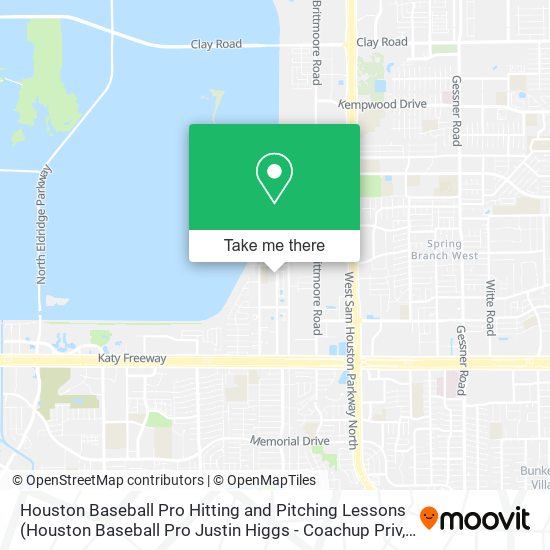 Mapa de Houston Baseball Pro Hitting and Pitching Lessons