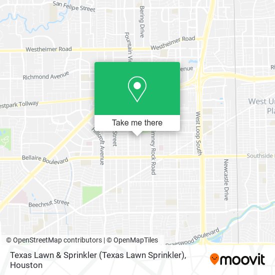 Texas Lawn & Sprinkler map