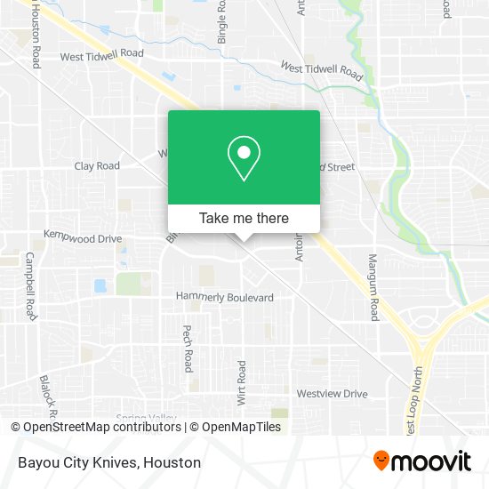 Bayou City Knives map