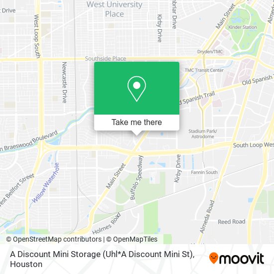 Mapa de A Discount Mini Storage (Uhl*A Discount Mini St)