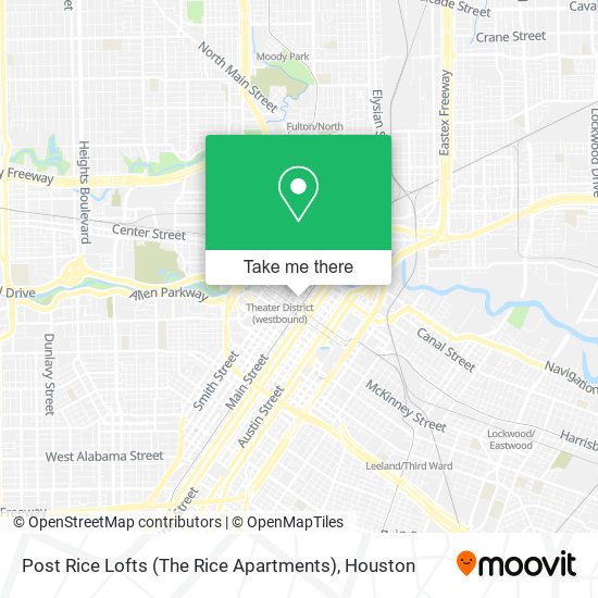 Mapa de Post Rice Lofts (The Rice Apartments)