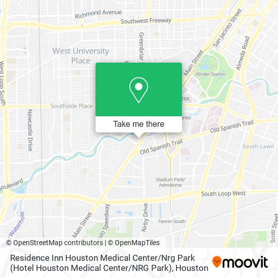 Residence Inn Houston Medical Center / Nrg Park (Hotel Houston Medical Center / NRG Park) map