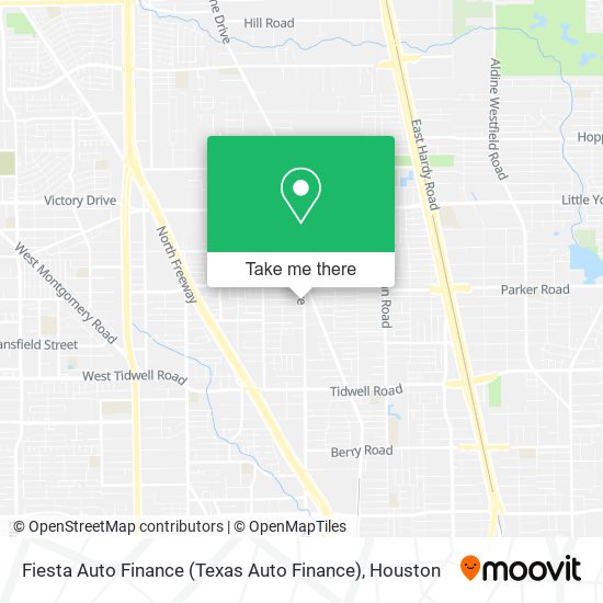 Mapa de Fiesta Auto Finance (Texas Auto Finance)