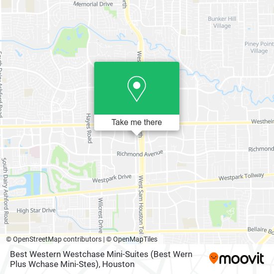 Best Western Westchase Mini-Suites (Best Wern Plus Wchase Mini-Stes) map