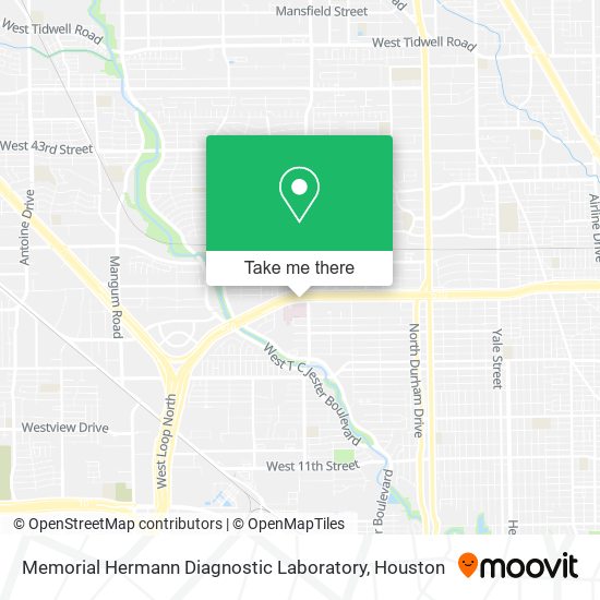 Memorial Hermann Diagnostic Laboratory map