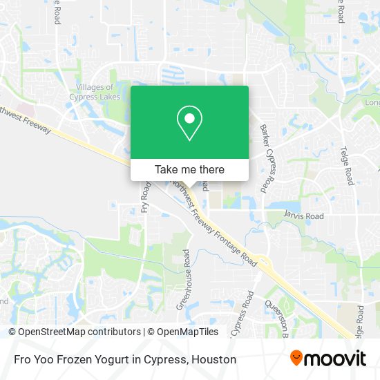 Mapa de Fro Yoo Frozen Yogurt in Cypress