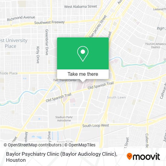 Mapa de Baylor Psychiatry Clinic (Baylor Audiology Clinic)