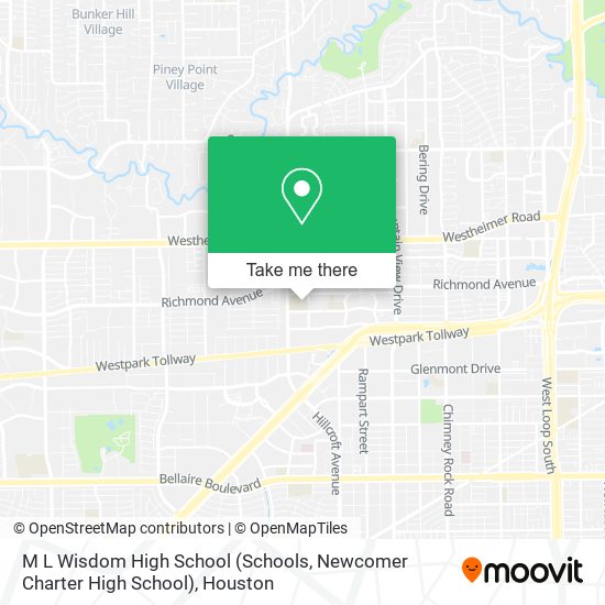 Mapa de M L Wisdom High School (Schools, Newcomer Charter High School)