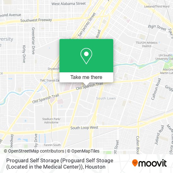 Proguard Self Storage (Proguard Self Stoage (Located in the Medical Center)) map