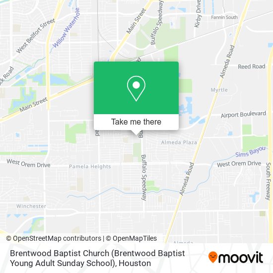 Brentwood Baptist Church (Brentwood Baptist Young Adult Sunday School) map