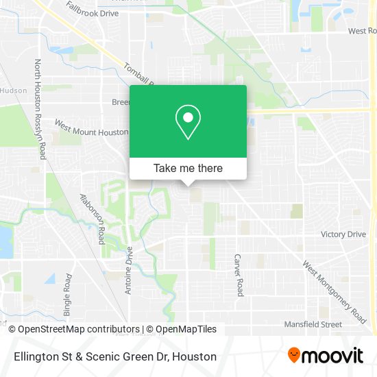 Ellington St & Scenic Green Dr map