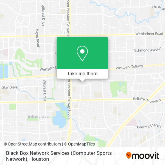 Mapa de Black Box Network Services (Computer Sports Network)
