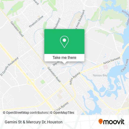 Mapa de Gemini St & Mercury Dr