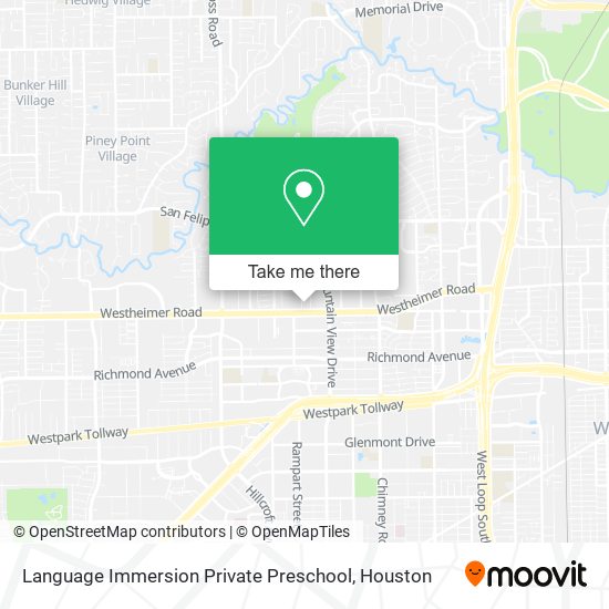 Mapa de Language Immersion Private Preschool