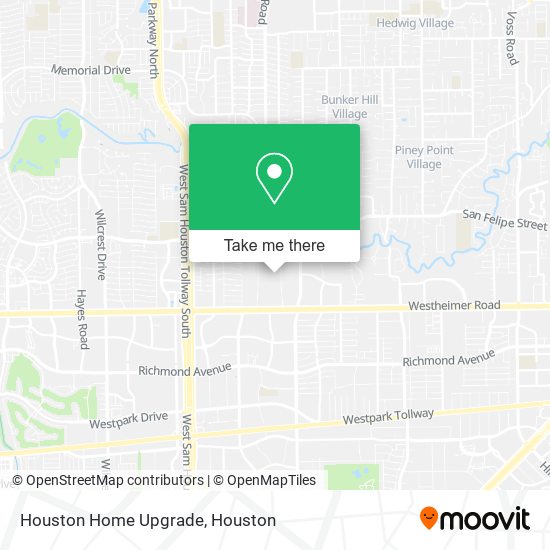 Houston Home Upgrade map