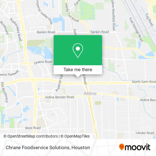 Chrane Foodservice Solutions map