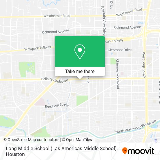 Mapa de Long Middle School (Las Americas Middle School)